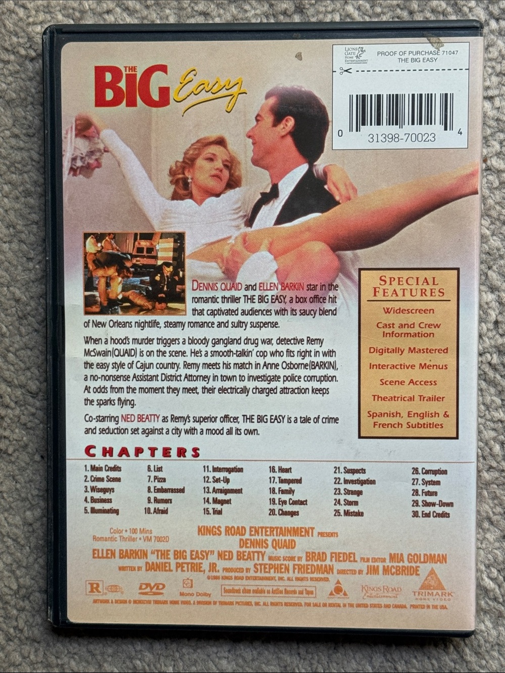 “Big Easy” DVD! - Picture 3 of 6